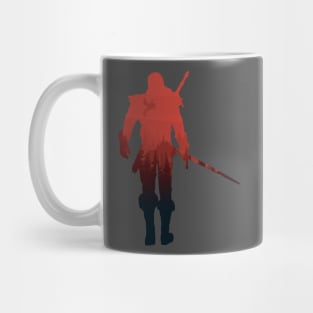 Witch hunter with sword - red variant Mug